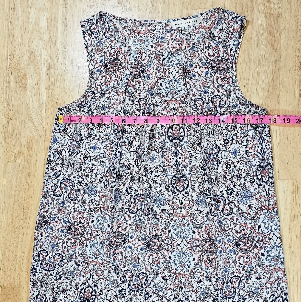 Max Studio Sleeveless Patterned Top - image 2